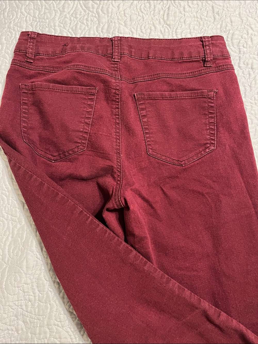 d. jeans Women's Deep Burgundy Skinny Jeans Size 6 - Picture 4 of 5